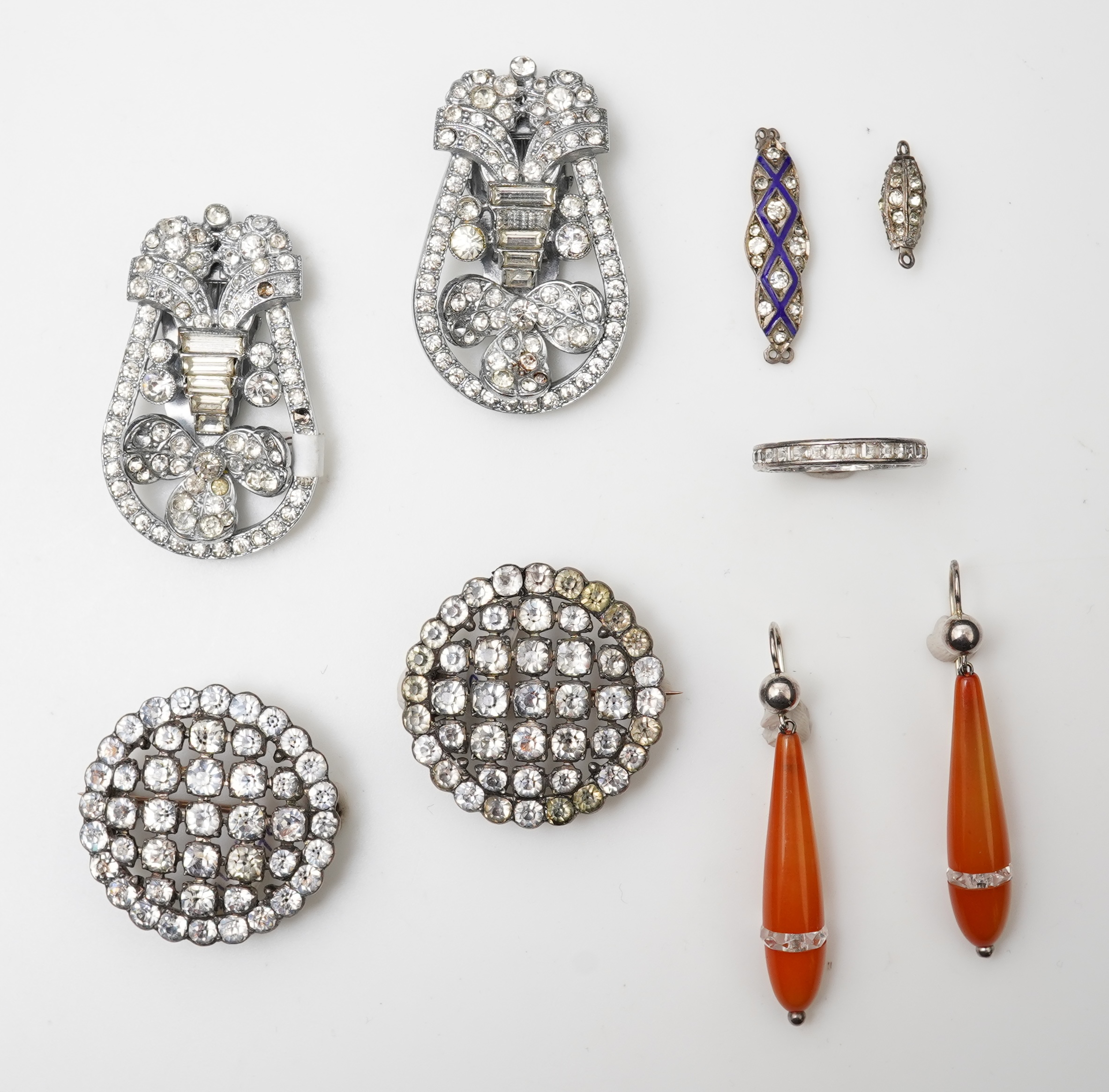 A collection of costume jewels, first half 20th century